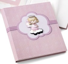 Album Fotografico Thilia Argenti Bambina Bimba Angioletto Rosa 30 Pagine 20 x 25