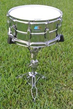 NUOVO RULLANTE LUDWIG SUPRAPHONIC-402 6,5X14 BLU OLIVA per il TUO SET BONHAM! L17