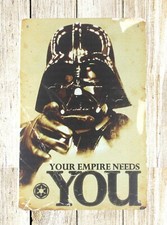  insegna latta camera da letto design star wars darth vader il tuo impero ha bisogno di te