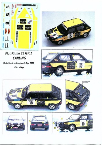 Decal fiat ritmo - -, gr.2