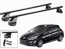 BARRE PORTATUTTO PORTAPACCHI PER PEUGEOT 308 (MK1) 5 PORTE 2007-2014 MENABO NERE