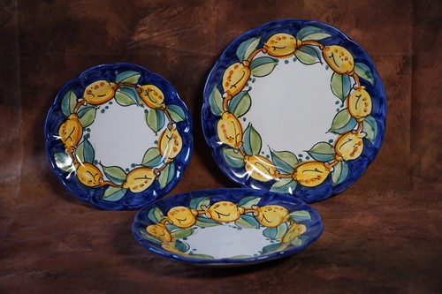 Set piatti decoro costiera - piatti,