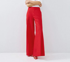 Pantaloni Palazzo A Vita Alta