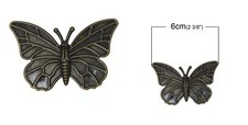 4X ALUMINUM BUTTERFLY 6cm