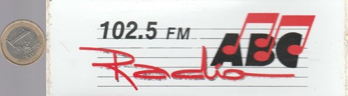 Décalcomanie radio abc 102 5 - décalcomanie,