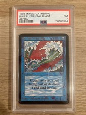 ALPHA BLUE ELEMENTAL BLAST PSA 7 1993 Magic The Gathering MTG NM