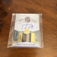 2015-16 UD The Cup Marc-Andre Fleury Auto Signature Patch/99 (Pack Fresh)