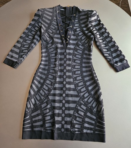 Mini abito balmain nero - balmain,