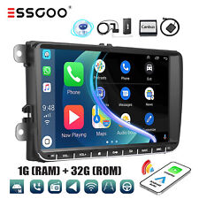 Autoradio DAB+ Carplay 9" Android 14 GPS BT per VW GOLF 5 6 Tiguan Touran Passat