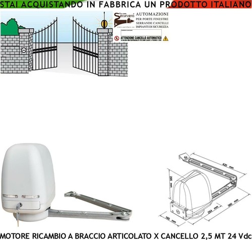 Cancello elettrico anta - elettrico,