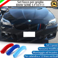 BMW SERIE 5 F10 F11 COVER GRIGLIA A 12 LINEE IN STILE BMW M SPORT CALANDRA
