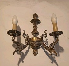 Coppia di lampade da parete in ottone anni 60