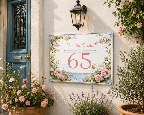 Targa villa personalizzata - targa,