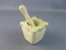 Mortaio e Pestello in marmo per salse e pesto vintage made in Italy