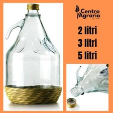 Fiasco in vetro impagliato per