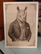Quadro rinoceronte elegante