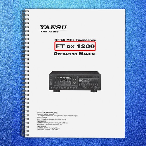 Yaesu ftdx1200 operating - yaesu,