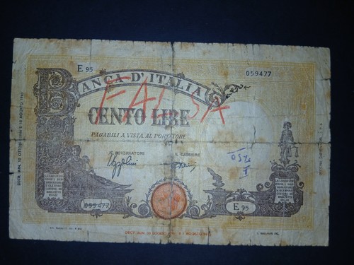 100 lire barbetti i - lire, b.i