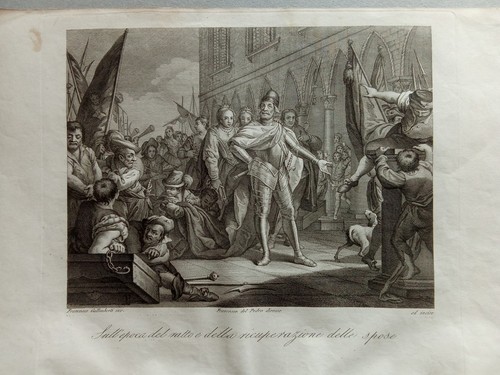 Antica stampa acquaforte 1800 - antica,