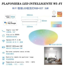 Plafoniera Smart Wi-Fi Lampada