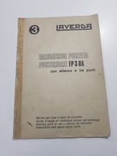 LAVERDA  FALCIATRICE PORTATA POSTER. FP 3 DA CON ATTACCO A TRE PUNTI- ORIGINALE