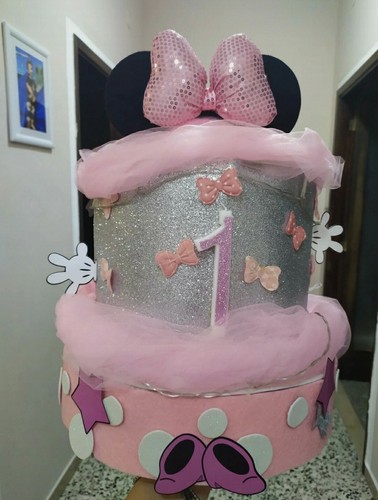 Torta scenografica minnie - torta,