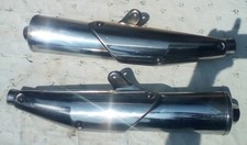 MARMITTE SCARICO TERMINALI COMPLETE DI PROTEZIONI MOTO GUZZI BREVA  750 IE 2002