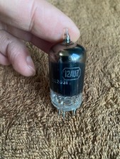 1950/s 12au7 ecc82 tungsol dark smoked glass long plate D getter strong tube 