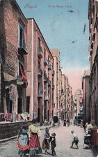 25-56B) CARTOLINA NAPOLI VIA