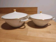 2x Suppenterrine Suppentopf Porzellan mit Golddekor - Winterling Röslau Bavaria 