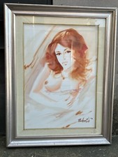 QUADRO FIRMATO 'RUBERTO' FIGURA DI DONNA
