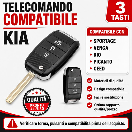 Guscio telecomando chiave - guscio,