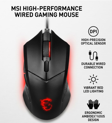 Msi clutch gm08 wired optical - wired,
