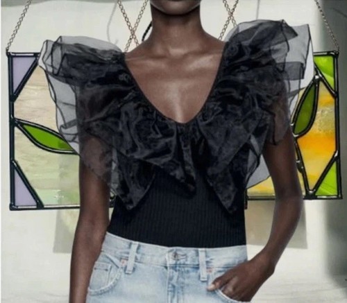 Body smanicato zara nero - body,