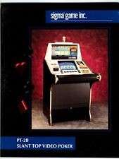 Slot machine video poker inclinato FLYER casinò arcade gioco vintage PT-2B