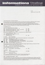 catalogo FULGUREX Informations Trains n.13 1978 KTM WILAG ELETTREN D   aa