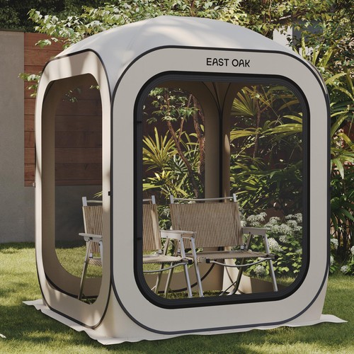 East oak gazebo 2x1 2m - oak, 1,2x1,2m