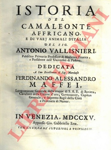Vallisnieri antonio istoria - vallisnieri,