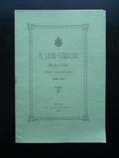 Regio Liceo Ginnasio Muratori Anno Scolastico 1887-88 Stab. Paolo Toschi Modena