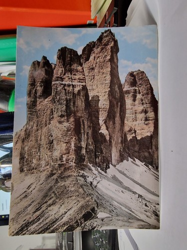 Cartolina dolomiti tre cime - cartolina,