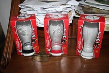 Lotto 3 bicchieri Coca Cola