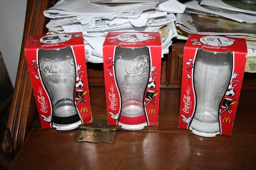 Lotto bicchieri coca cola - lotto, 3
