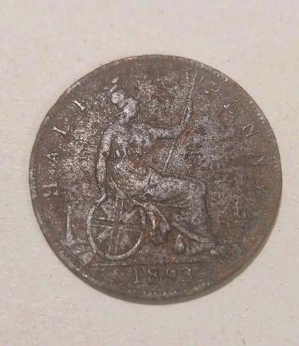Moneta half penny - half, 1893,