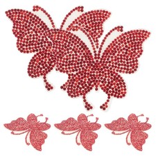  5 pezzi adesivi per farfalle bling decalcomanie decorative decorazioni