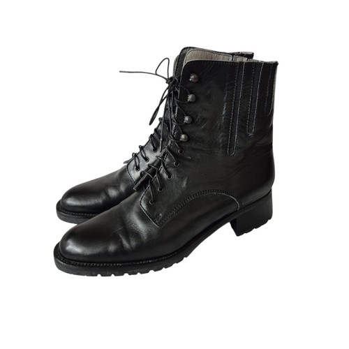 Fornarina black leather lace - black,