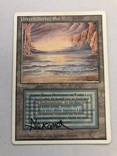 Underground Sea - FWB - Signed - Magic The Gathering - MTG - GD Condition