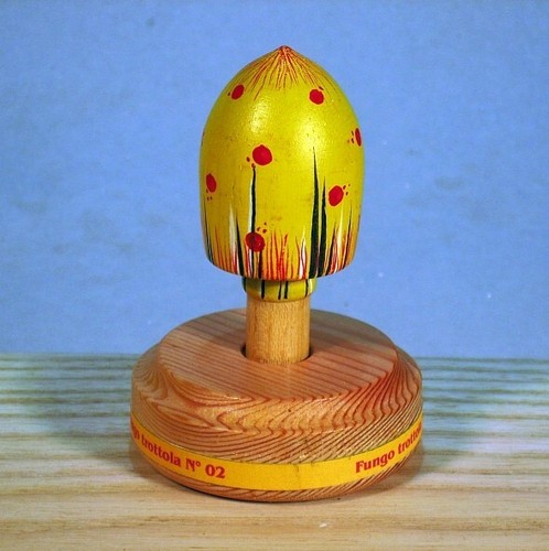 Trottola legno fungo - trottola, legno:"fungo
