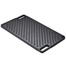 VEVOR Piastra in Ghisa per Cottura Antiaderente per BBQ Griglia 425x246x16 mm