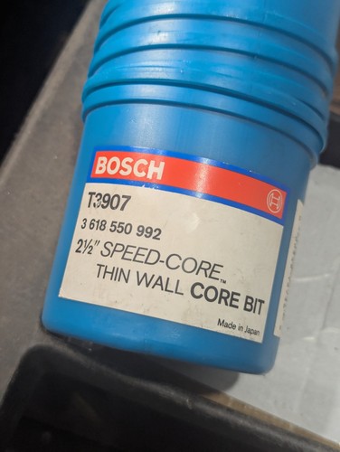 Bosch t3907 core bit - bosch, 2-1/2