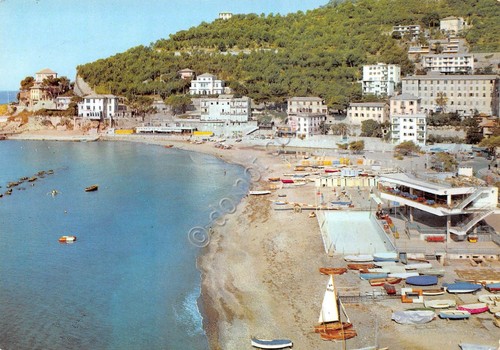 Cartolina recco panorama verso - recco,
